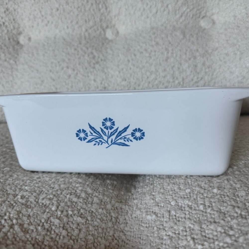 Vintage Corning ware Loaf Pan in Cornflower Blue